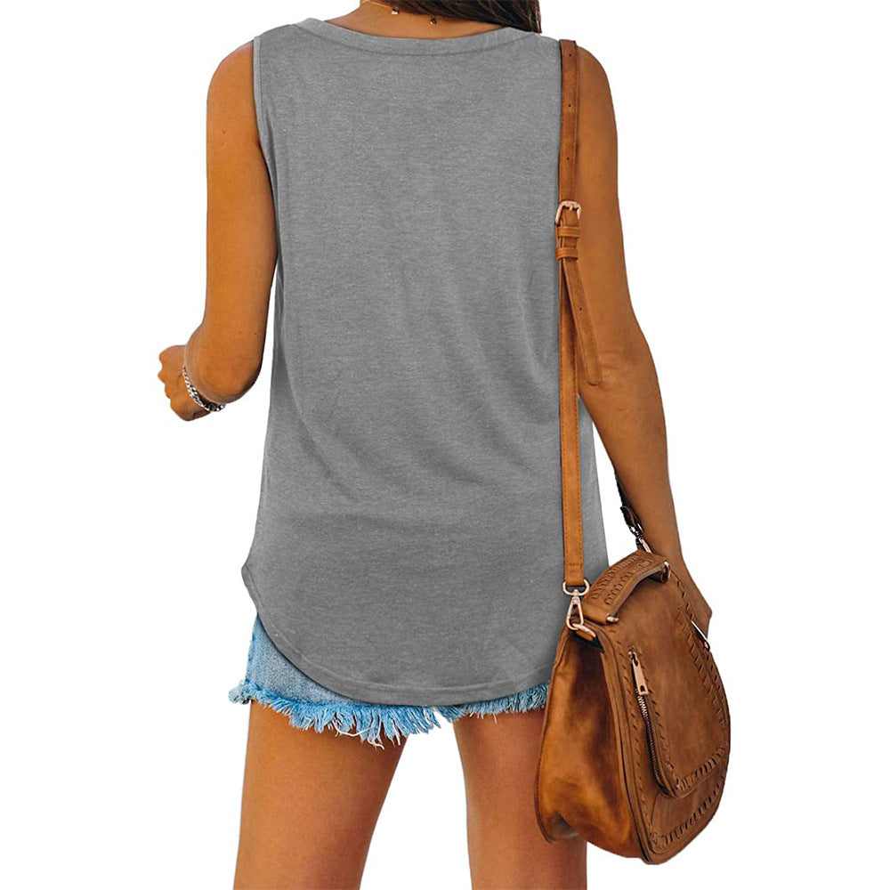 Susannah - V Neck Jersey Tank