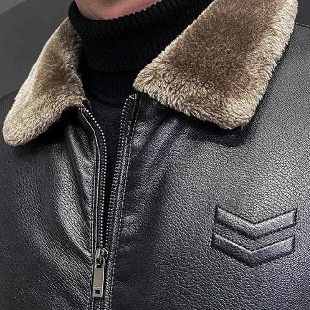 Rodney - Fur Lined Leather Jacket