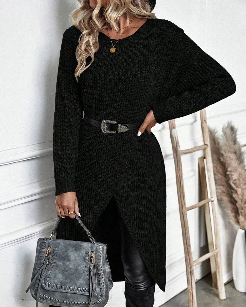 Imogen - Split Hem Knit Tunic