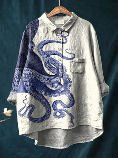 Beatrice - Octopus Art Print Top | Willa Melbourne