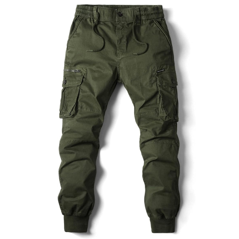 Jack - Cargo Joggers with Cuffs — Green