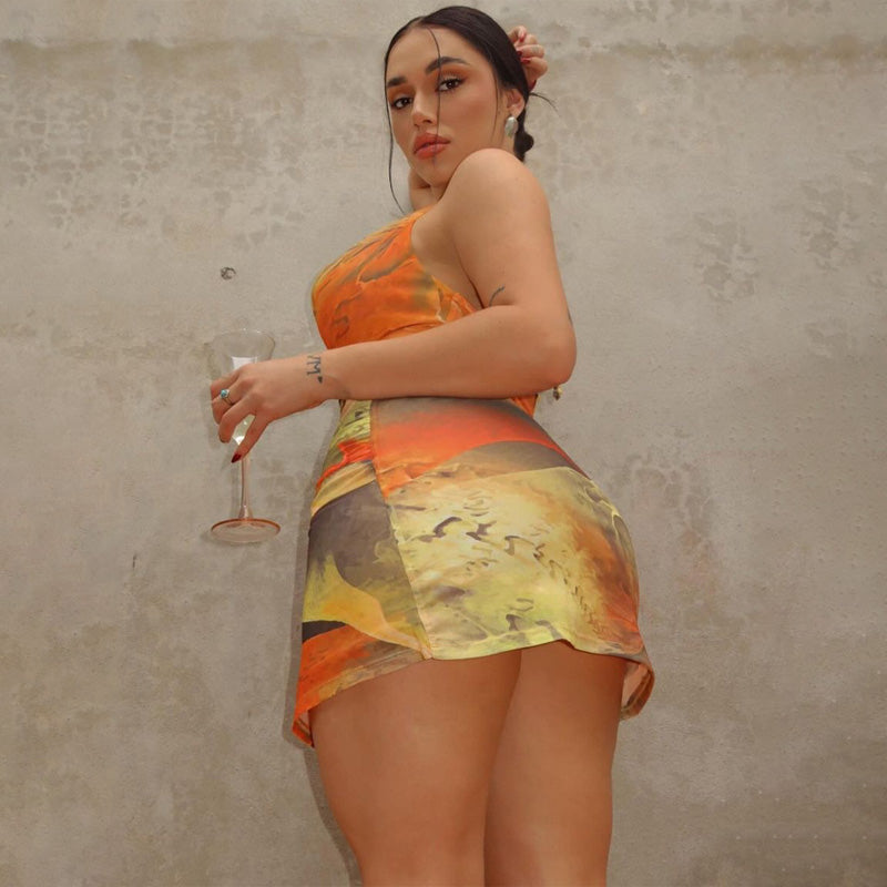 Alexandra - Tie Dye Swimsuit with Sarong