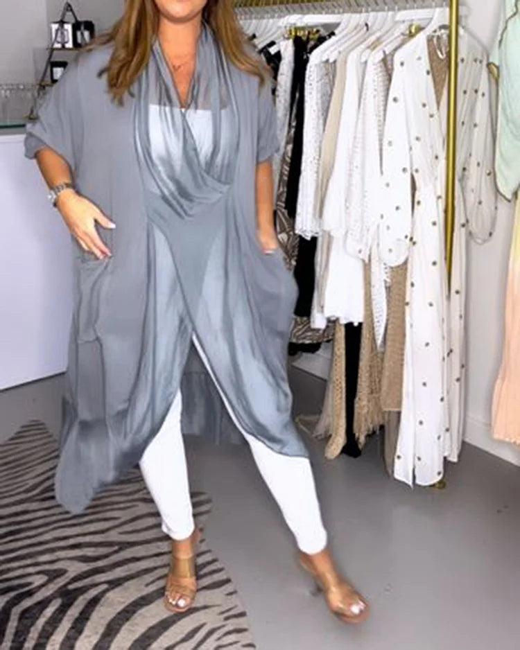 Magnolia - Draped Long Kimono