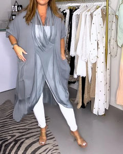 Magnolia - Draped Long Kimono