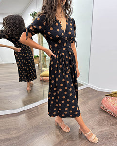 Primrose - Polka Dot V Neck Midi
