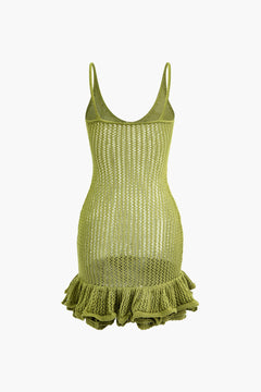 Sienna - Crochet Knit Mini Dress