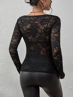 Anastasia - Lace Long Sleeve Bodysuit