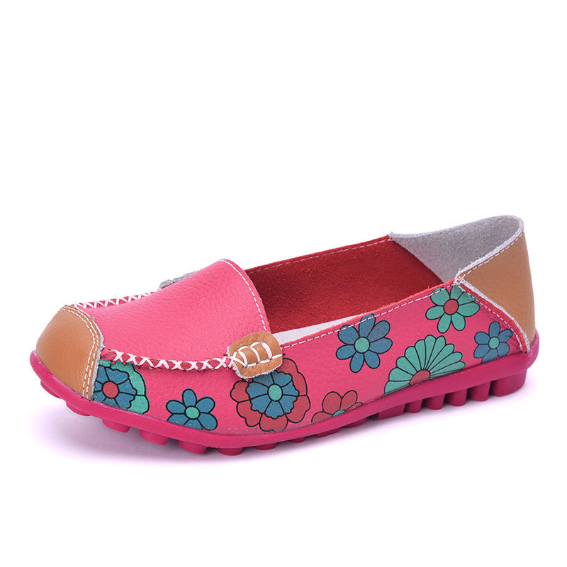 Grace - Floral Print Loafers