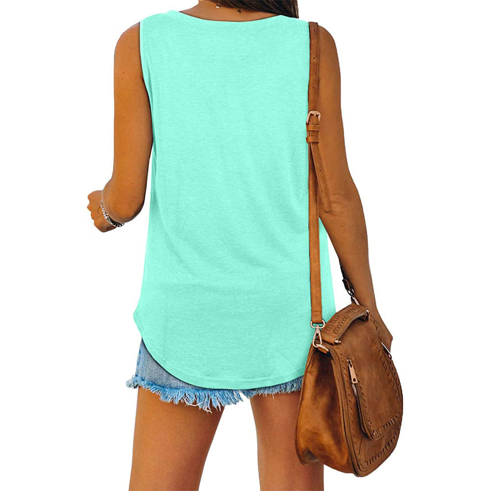 Susannah - V Neck Jersey Tank