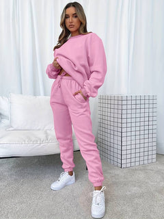 Clementine - Cotton Sweat and Jogger Set — Pink