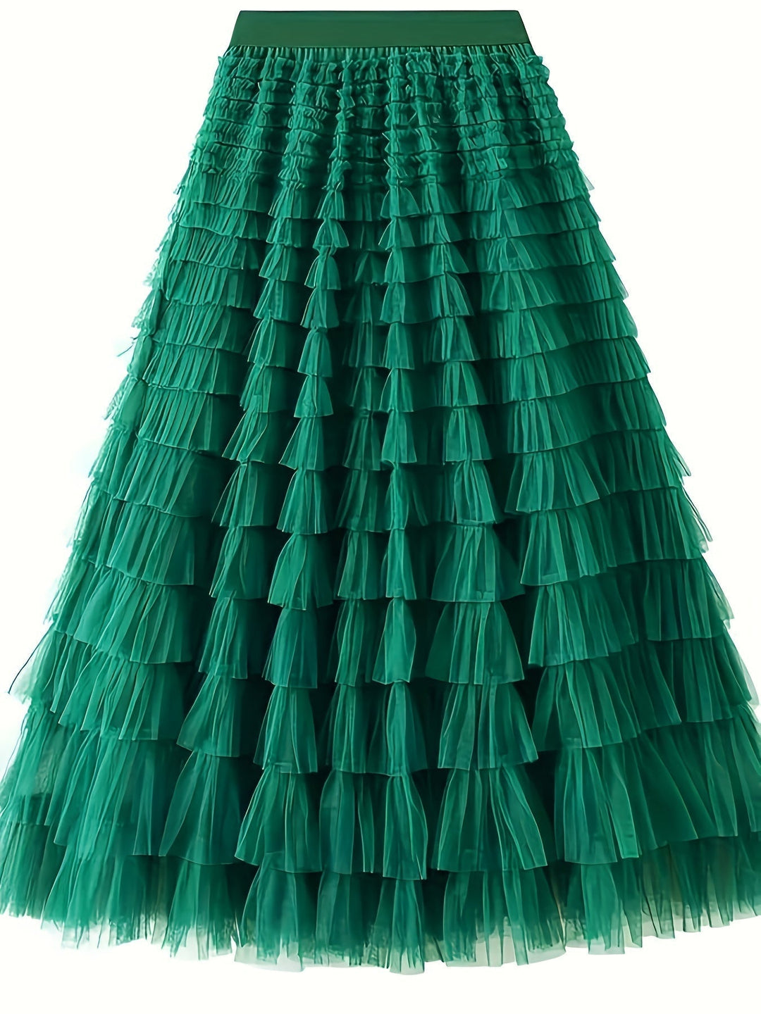Jacqueline - Tiered Pleated Maxi Skirt