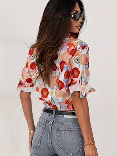 Maryanne - Dot Print Button Shirt