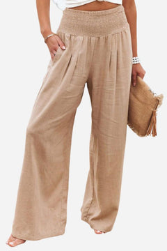 Rosalind - Cotton Palazzo Trousers