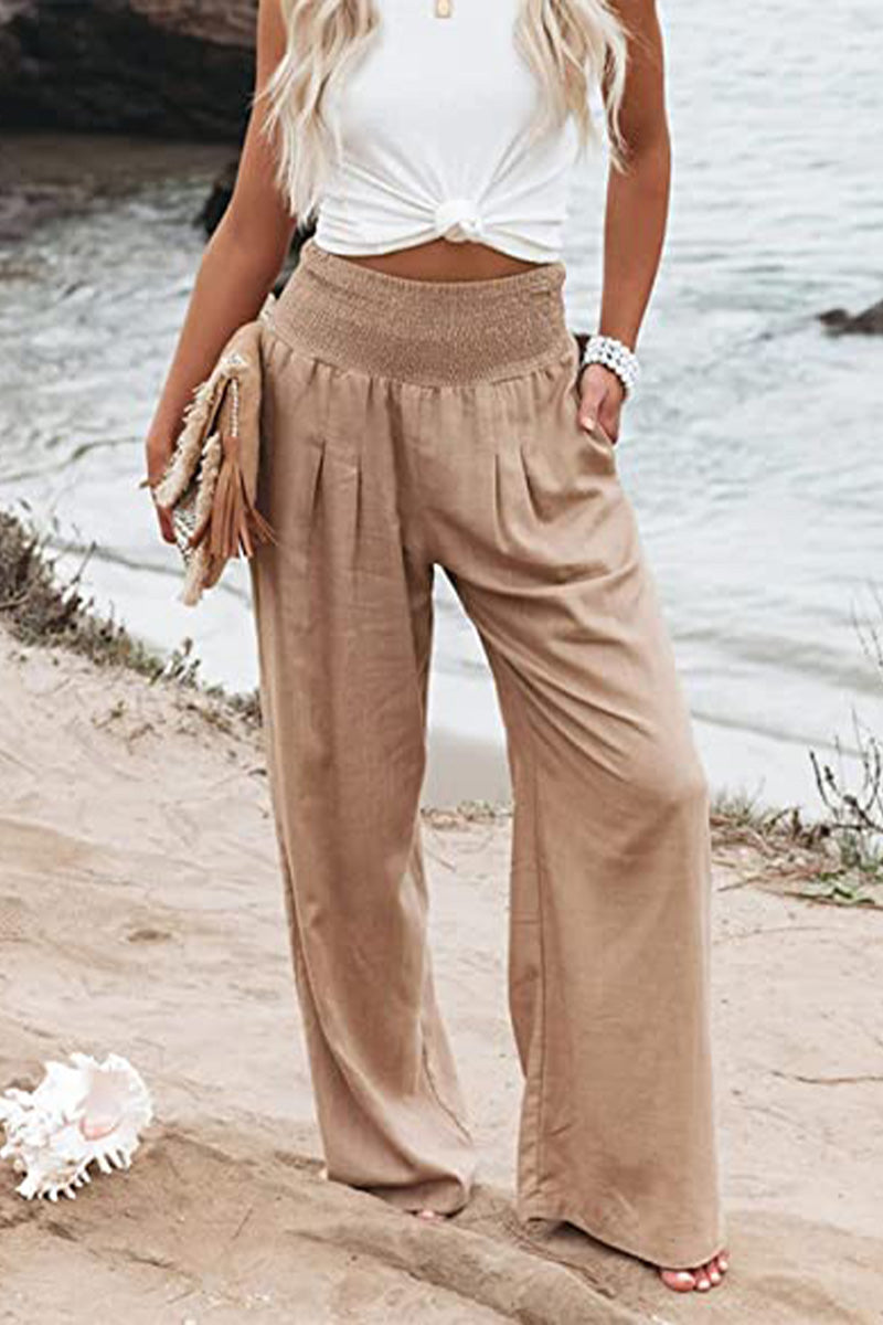Rosalind - Cotton Palazzo Trousers