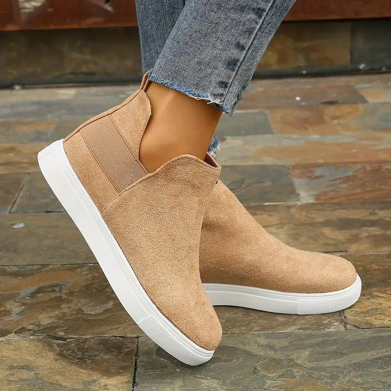 Monique - Suede High Top Sneakers