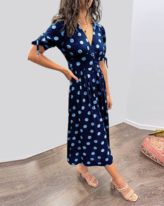 Primrose - Polka Dot V Neck Midi