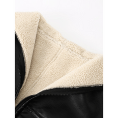 Evangeline - Aviator Jacket with Shearling