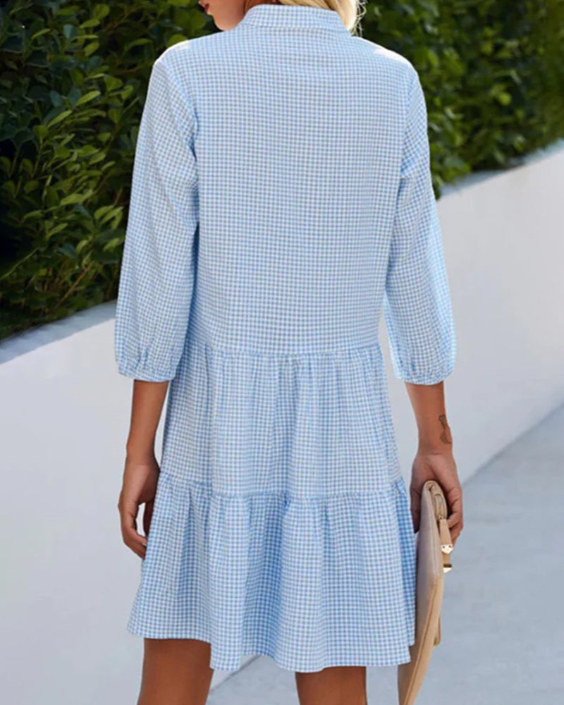Rhiannon - Tiered Shirt Dress