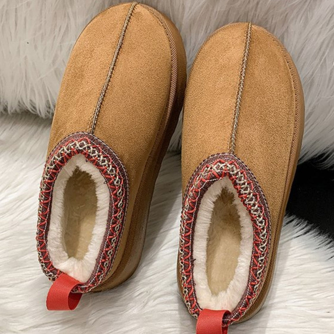 Audrey - Platform Sheepskin Slippers