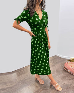 Primrose - Polka Dot V Neck Midi