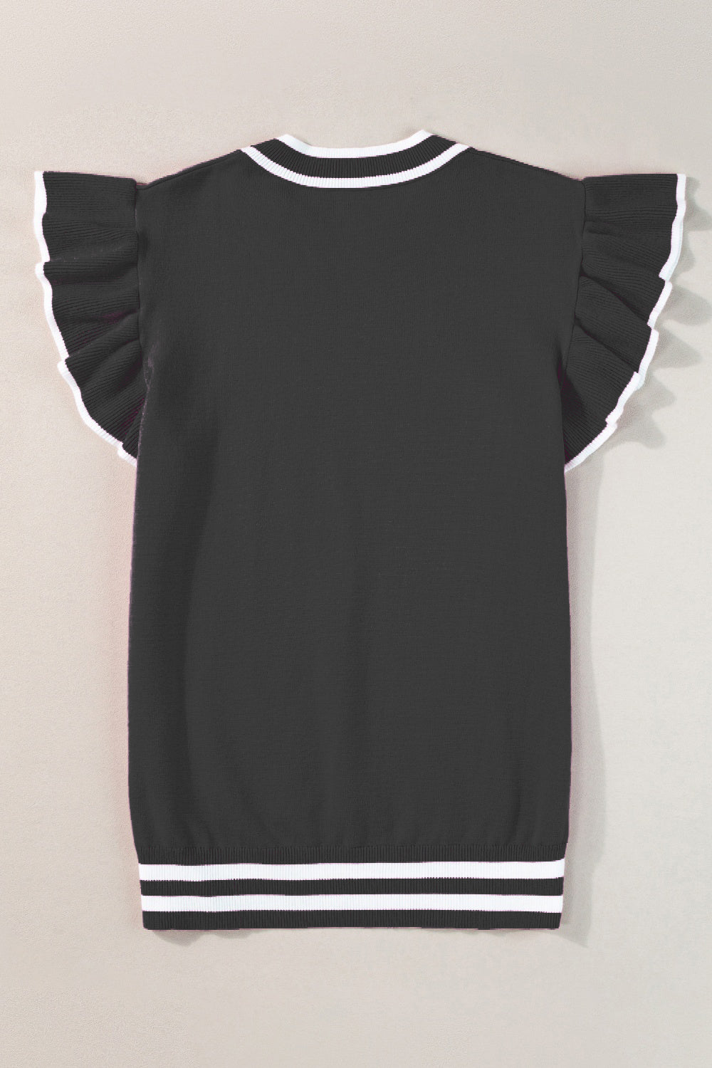 Wilhelmina - Knit Top with Contrast Trim