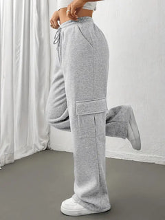 Celeste - Cargo Joggers with Pockets — Grey