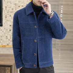 Maxwell - Varsity Jacket with Letters — Blue