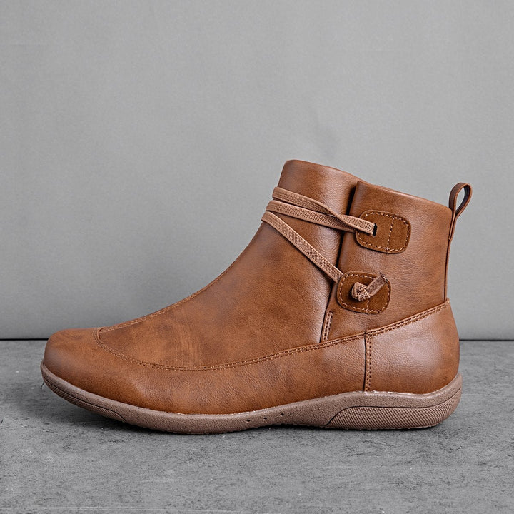 Maddison - Leather Boots with Toggles