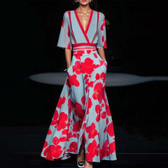 Olivia - Poppy Print Maxi Dress