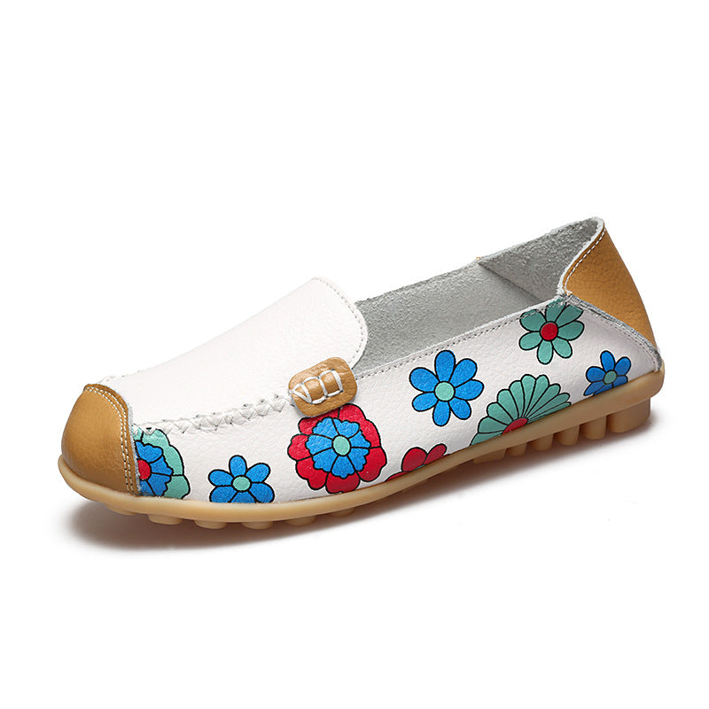 Grace - Floral Print Loafers