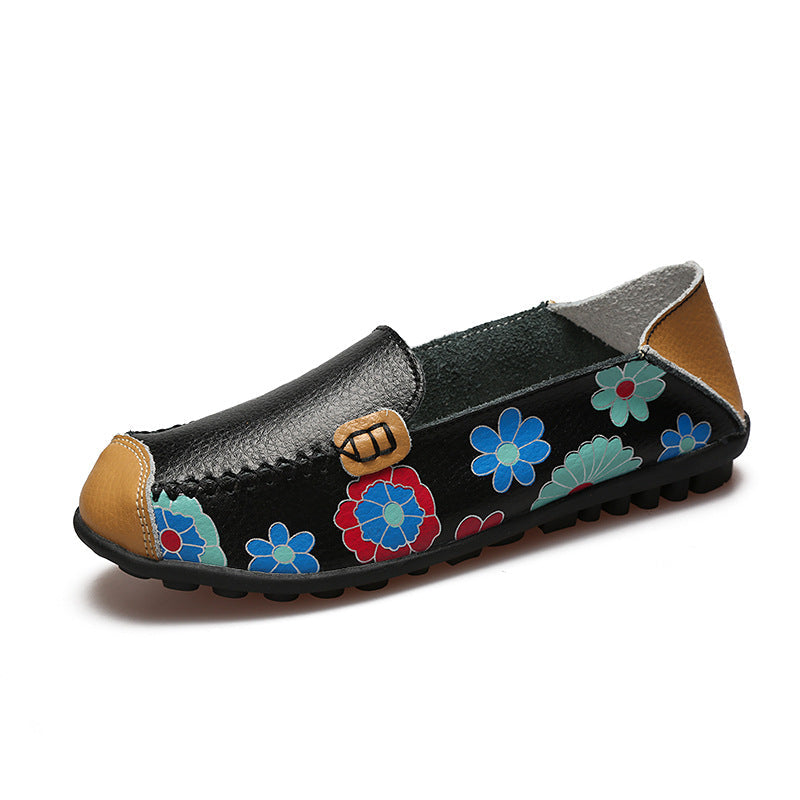 Grace - Floral Print Loafers