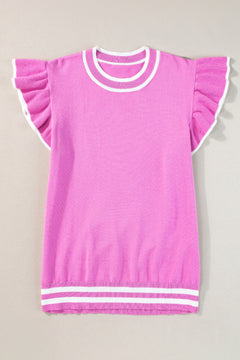 Wilhelmina - Knit Top with Contrast Trim
