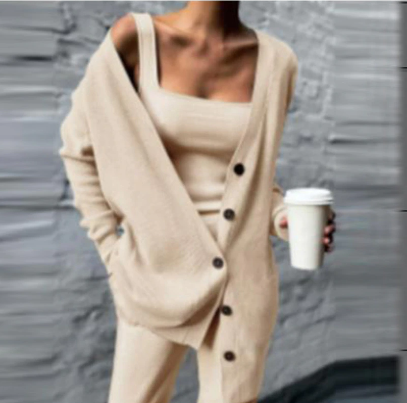 Caitlin - Knit Three Piece Set