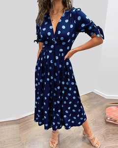 Primrose - Polka Dot V Neck Midi