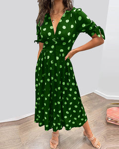 Primrose - Polka Dot V Neck Midi