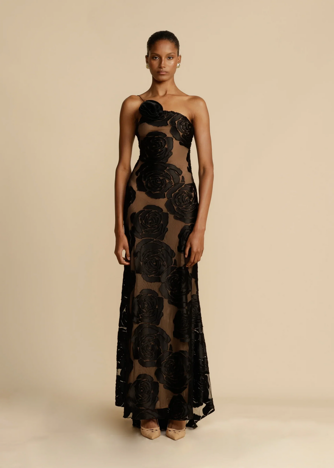 Emma - Lace Strapless Evening Gown