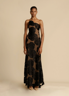 Emma - Lace Strapless Evening Gown