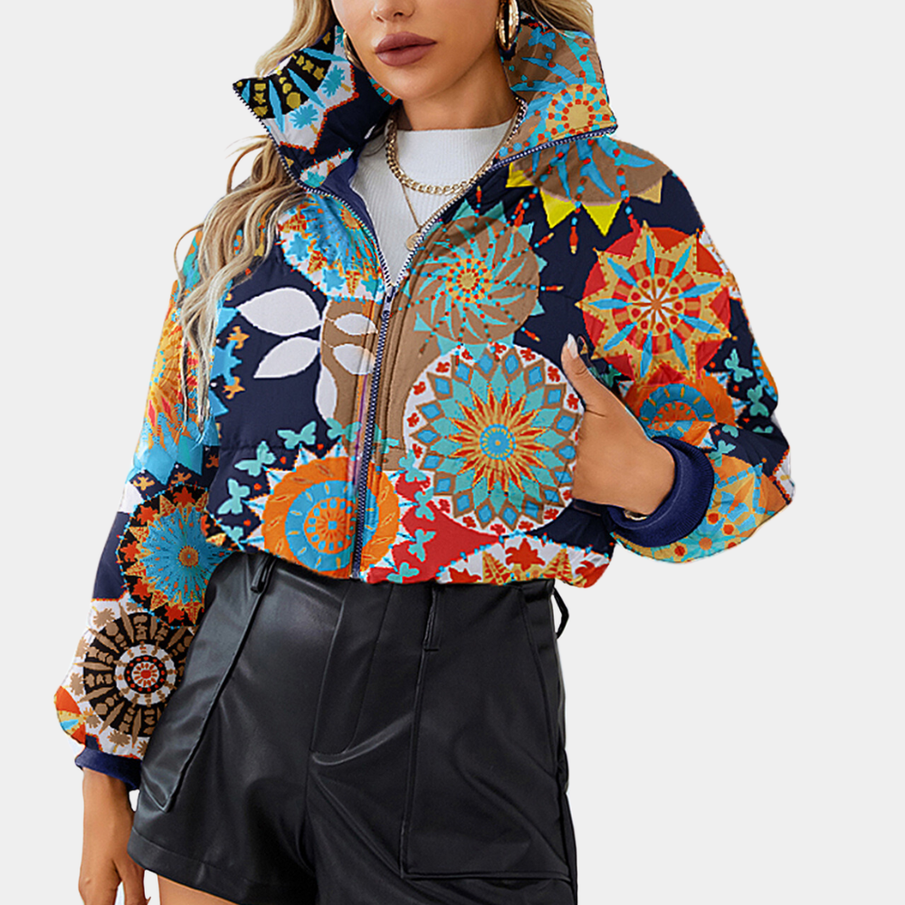 Emmeline - Mandala Print Bomber Jacket