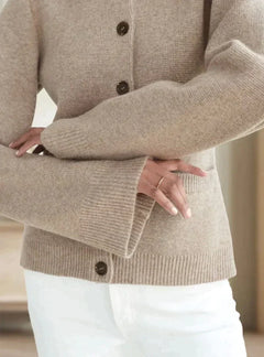 Gabrielle - Cardigan with Wide Sleeves — Khaki