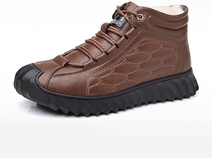 Beatrice - Fur Lined Quilted Sneakers — Brown