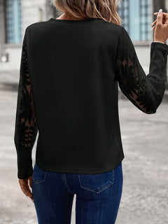 Annabelle - Top with Lace Sleeves
