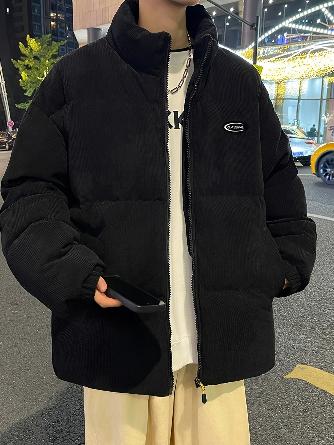 Nicholas - Padded Jacket with Stand Collar
