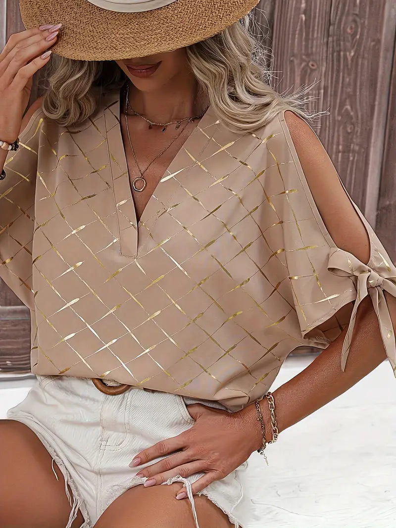 Rosalind - Blouse with Tie Sleeves