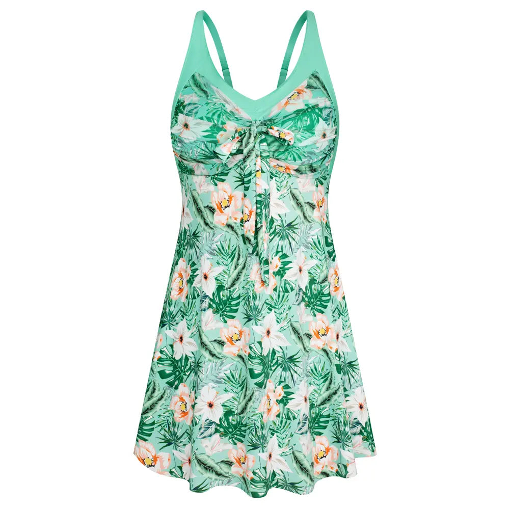 Anwen - Tropical Print Swim Dress