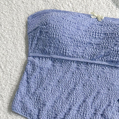 Pauline - Textured Bandeau Bikini