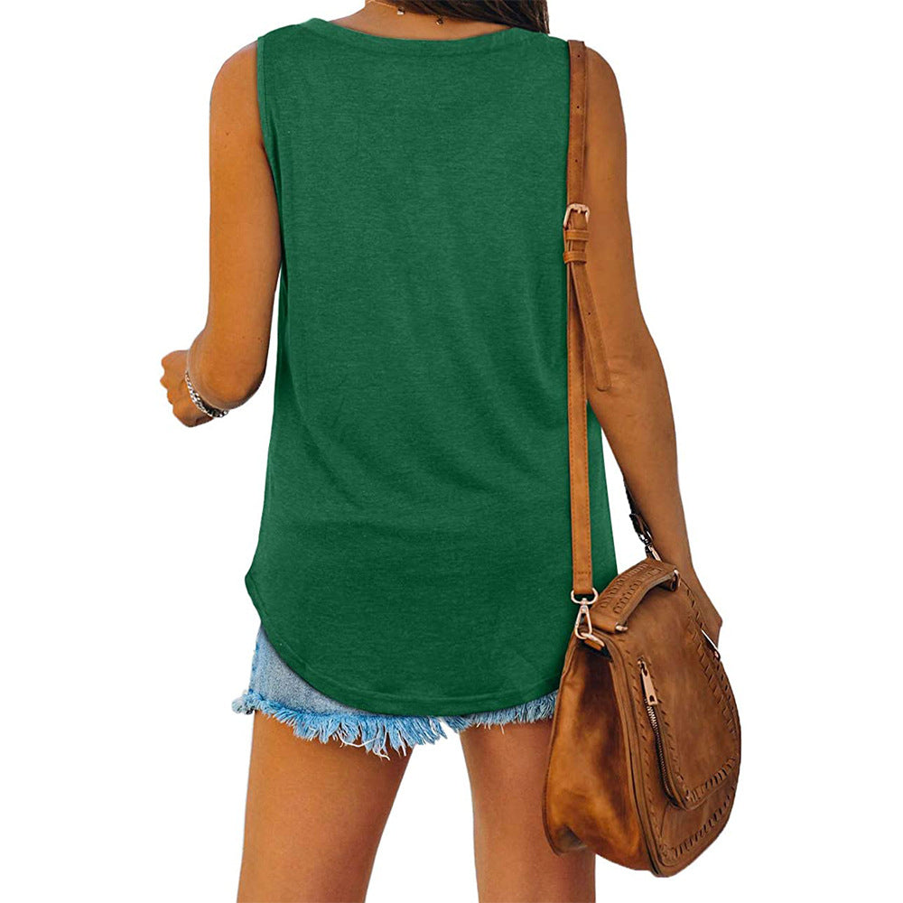 Susannah - V Neck Jersey Tank