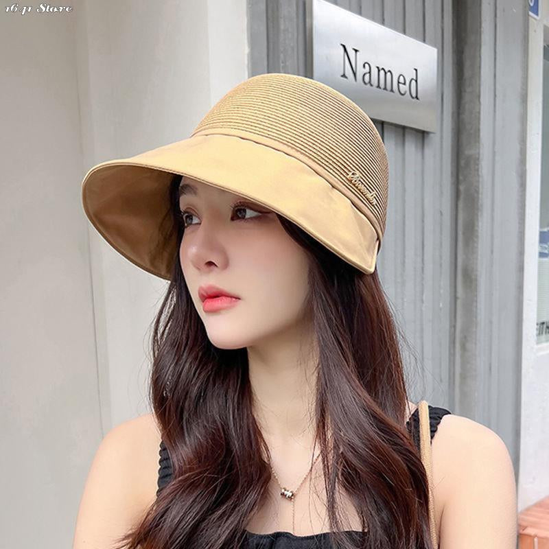Hannah - Straw Sun Hat — Khaki