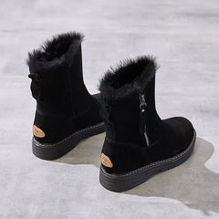 Nadine - Fur Trim Ankle Boots