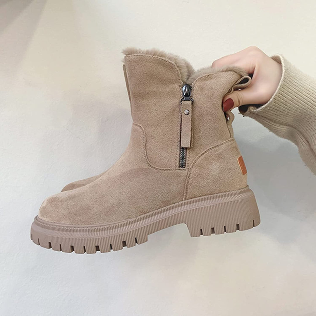 Clara - Fur Lined Zip Boots