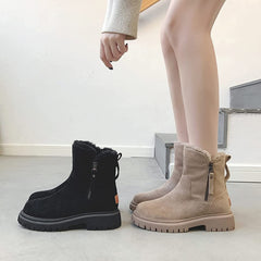 Clara - Fur Lined Zip Boots